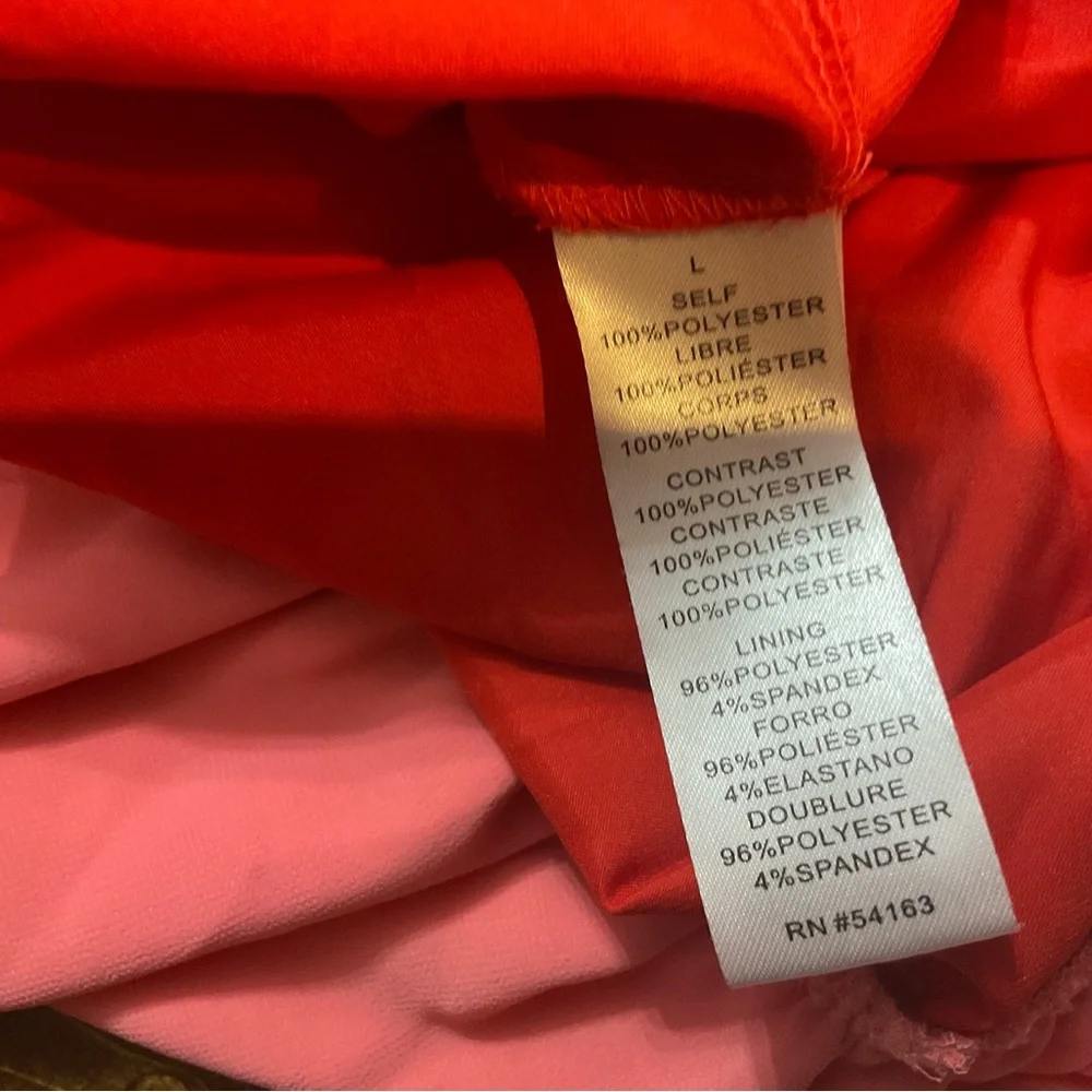 Jessica Simpson Red and Pink Sleeveless Dress - Picture 9 of 12